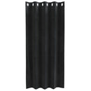 Mørklægningsgardiner 2 pcs Sort 140 x 175 cm Fløjl