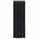 Mørklægningsgardiner 2 pcs Sort 140 x 245 cm Fløjl