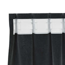 Mørklægningsgardiner 2 pcs Sort 140 x 140 cm Fløjl