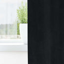 Mørklægningsgardiner 2 pcs Sort 140 x 140 cm Fløjl