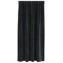 Mørklægningsgardiner 2 pcs Sort 140 x 175 cm Fløjl
