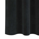 Mørklægningsgardiner 2 pcs Sort 140 x 225 cm Fløjl
