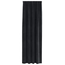 Mørklægningsgardiner 2 pcs Sort 140 x 245 cm Fløjl