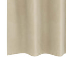 Mørklægningsgardiner 2 stk. Creme 140 x 140 cm Fløjl