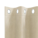 Mørklægningsgardiner 2 pcs Creme 140 x 175 cm Fløjl