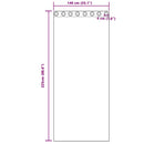 Mørklægningsgardiner 2 pcs Creme 140 x 225 cm Fløjl