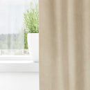 Mørklægningsgardiner 2 pcs Creme 140 x 175 cm Fløjl