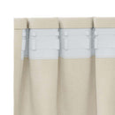 Mørklægningsgardiner 2 pcs Creme 140 x 225 cm Fløjl
