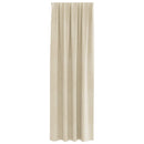Mørklægningsgardiner 2 pcs Creme 140 x 260 cm Fløjl