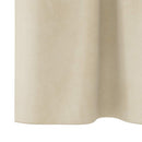 Mørklægningsgardiner 2 pcs Creme 140 x 140 cm Fløjl