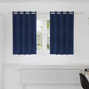 Mørklægningsgardiner 2 pcs Mørk blå 140 x 140 cm Fløjl