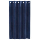 Mørklægningsgardiner 2 pcs Mørk blå 140 x 140 cm Fløjl