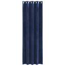 Mørklægningsgardiner 2 pcs Mørk blå 140 x 245 cm Fløjl
