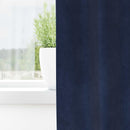 Mørklægningsgardiner 2 stk. Mørk blå 140 x 260 cm Fløjl