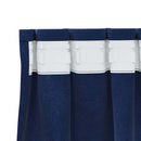 Mørklægningsgardiner 2 pcs Mørk blå 140 x 140 cm Fløjl