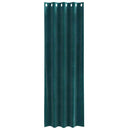 Mørklægningsgardiner 2 pcs Mørkegrøn 140 x 225 cm Fløjl