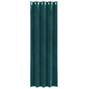 Mørklægningsgardiner 2 pcs Mørkegrøn 140 x 245 cm Fløjl
