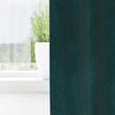 Mørklægningsgardiner 2 pcs Mørkegrøn 140 x 140 cm Fløjl