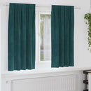 Mørklægningsgardiner 2 pcs Mørkegrøn 140 x 175 cm Fløjl