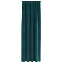 Mørklægningsgardiner 2 pcs Mørkegrøn 140 x 225 cm Fløjl