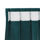 Mørklægningsgardiner 2 pcs Mørkegrøn 140 x 245 cm Fløjl
