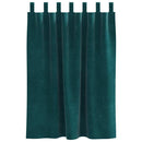 Mørklægningsgardiner 2 pcs Mørkegrøn 140 x 140 cm Fløjl