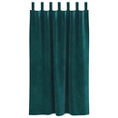 Mørklægningsgardiner 2 pcs Mørkegrøn 140 x 175 cm Fløjl