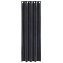 Mørklægningsgardiner 2 pcs Mørkegrå 140 x 245 cm Fløjl