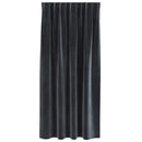Mørklægningsgardiner 2 pcs Mørkegrå 140 x 175 cm Fløjl