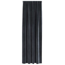 Mørklægningsgardiner 2 pcs Mørkegrå 140 x 225 cm Fløjl