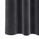 Mørklægningsgardiner 2 pcs Mørkegrå 140 x 245 cm Fløjl