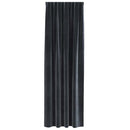 Mørklægningsgardiner 2 pcs Mørkegrå 140 x 245 cm Fløjl