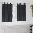 Mørklægningsgardiner 2 pcs Mørkegrå 140 x 140 cm Fløjl