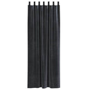 Mørklægningsgardiner 2 pcs Mørkegrå 140 x 260 cm Fløjl