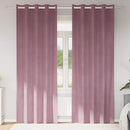 Mørklægningsgardiner 2 pcs Mørk pink 140 x 225 cm Fløjl