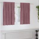 Mørklægningsgardiner 2 pcs Mørk pink 140 x 140 cm Fløjl