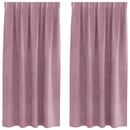 Mørklægningsgardiner 2 pcs Mørk pink 140 x 175 cm Fløjl