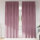 Mørklægningsgardiner 2 pcs Mørk pink 140 x 225 cm Fløjl