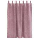 Mørklægningsgardiner 2 pcs Mørk pink 140 x 140 cm Fløjl