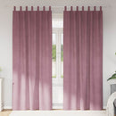 Mørklægningsgardiner 2 pcs Mørk pink 140 x 245 cm Fløjl