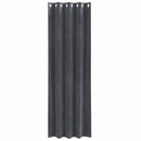 Mørklægningsgardiner 2 pcs Lysegrå 140 x 245 cm Fløjl