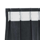 Mørklægningsgardiner 2 pcs Lysegrå 140 x 175 cm Fløjl