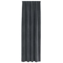 Mørklægningsgardiner 2 pcs Lysegrå 140 x 260 cm Fløjl