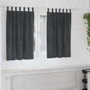 Mørklægningsgardiner 2 pcs Lysegrå 140 x 140 cm Fløjl
