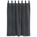 Mørklægningsgardiner 2 pcs Lysegrå 140 x 140 cm Fløjl