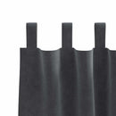 Mørklægningsgardiner 2 pcs Lysegrå 140 x 225 cm Fløjl