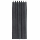 Mørklægningsgardiner 2 pcs Lysegrå 140 x 260 cm Fløjl