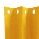 Mørklægningsgardiner 2 pcs Sennepsgul 140 x 225 cm Fløjl