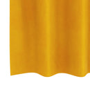 Mørklægningsgardiner 2 pcs Sennepsgul 140 x 225 cm Fløjl
