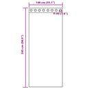 Mørklægningsgardiner 2 pcs Sennepsgul 140 x 245 cm Fløjl